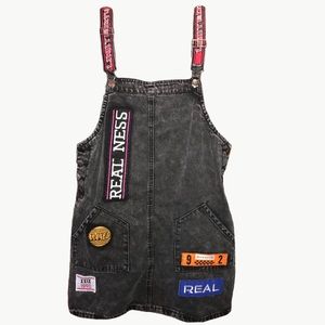 Forever 21 Denim Overall Mini Dress